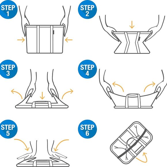 CleverMade Collapsible Insulated Leakproof 30 Cans Gray Tahoe Cooler Bag Camping - Picture 4 of 12